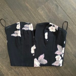 MISS SELFRIDGE Floral crop top